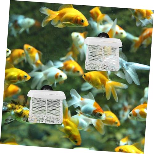 Toyvian 5pcs Fish Breeding Net with Cups Aquarium Divider Net for Fry Separation for Fish Tanks and Aquatic Breeding