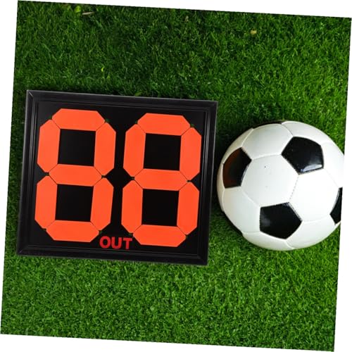 Toyvian Handheld Soccer Substitution Board Fluorescent Design for Referees Manual Score Management Tool for Football Lightweight and Portable Display for Quick Player Changes