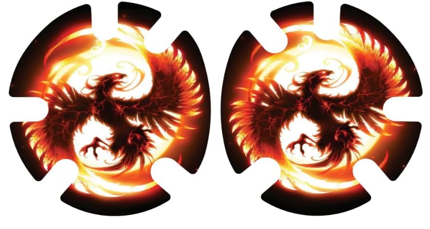 4Time All American Wrestling Headgear Decals Wraps (Fire Bird) - color: Fire Bird