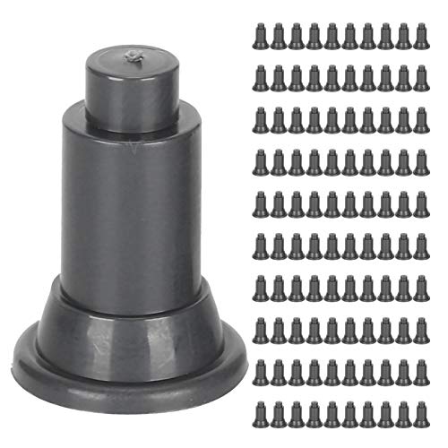 100Pcs Aquarium Divider Support Feet | Adjustable Height 1.8cm per Foot | Fish Enclosure Partition Stabilizer/Maintenance Tool | Food Grade PVC, 2.8cm Height (Black) - color: Black