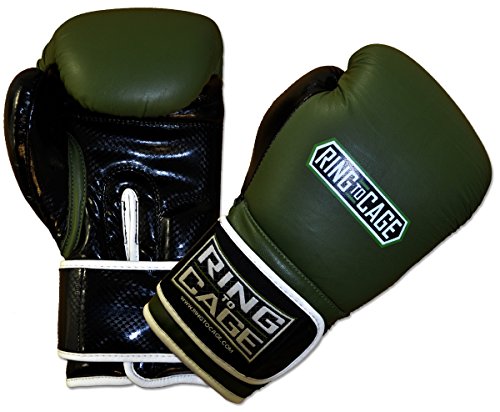 Gym Training Stand-Up Boxing Gloves - color: Marine Green/Black, size: Regular weighs 12oz