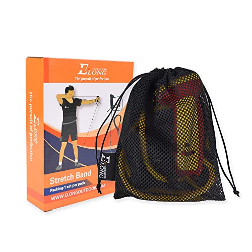 Archery Bow Trainer Draw Training Aid Device Strength Stretch Band Exerciser for Recurve Bow Compound Shooting Youth Adults Beginner Portable Bow Riser Handle - color: Yellow