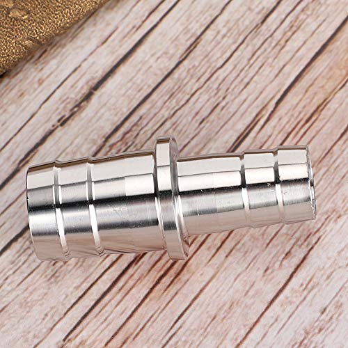 Yosoo 2 Types of Aquarium Stainless Steel Water Pipe Adapter Fittings Joint Connector for Fish Tank 12mm/0.47in to 16mm/0.63in, 16mm/0.63in to 20mm/0.79in Hose Converter