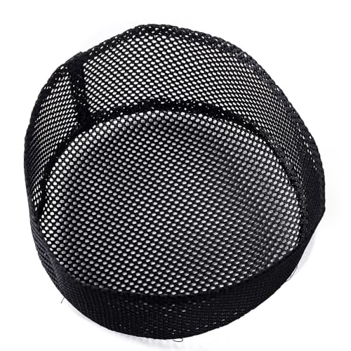 JIAHG 3pcs Breathable Mesh Fabric Muslim Prayer Kufi Skull Cap Islam Kufi Headware Takke Praying Beanie Hat Kofia Topi Hat - color: Black-3pcs/Pack