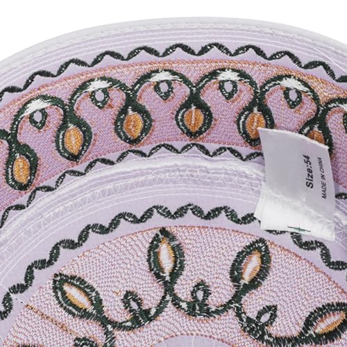 RUIXIA Men Boys Muslim Prayer Kufi Hat Skull Cap Embroidery Islam Kufi Headware takke Praying Beanie Hat Kofia Topi Hat - color: Yellow/White--kids 7-10yrs