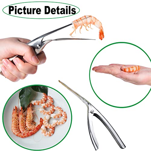 2-Pack Shrimp Deveiner & Peeler Tool Set - Knife for Thread Removal & Cleaning Kit
