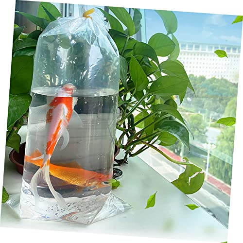 OUNONA 20pcs Transparent Aquarium Fish Packing Bags for Safe Transport and Display Tear-resistant Fish Shipping Pouches for Freshwater and Saltwater - size: 40X65X0.1CM