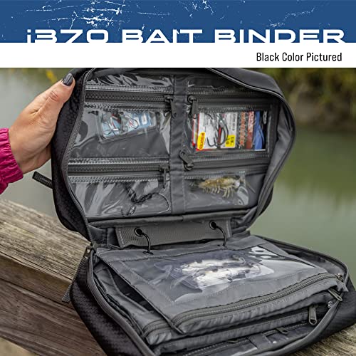 FROGG TOGGS Bait Binder, Fishing Tackle and Bait Storage, Salt Water Resistant Soft Sided Tackle Bag, Blue, i370