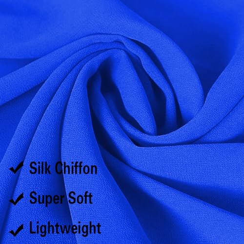 Leimandy Infinity Chapel Veil Hijab Scarf Head Wrap for Muslim V96 - color: Royal Blue