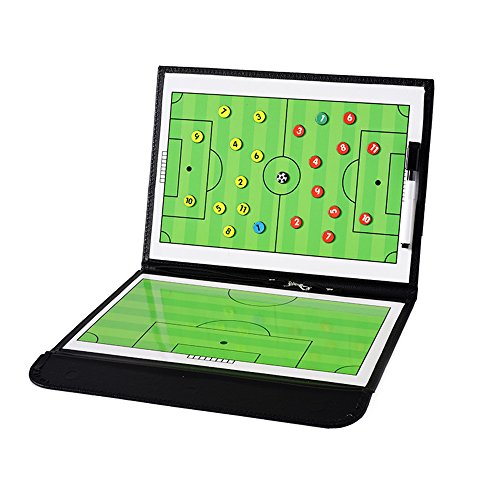 Pure Vie Portable Magnetic Soccer Coaching Board Football Tactics Clipboard | Soccer Strategy Whiteboard for Coaches Training and Matches, Dry Erase Board with Magnet, Pen Football Sport Coach Must Haves - color: 20.86'' X 12.20''