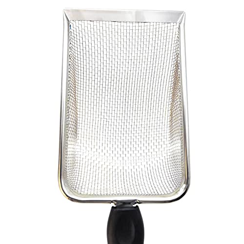 Reptile Sand Stainless Steel Fine Mesh Reptile Sube Metal Sand Shovel Terrarium Sube Litter Cleaner Plastic, Metal
