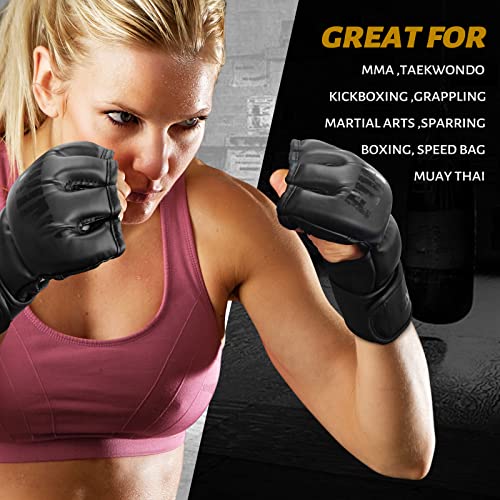MMA Gloves for Sparring,Muay Thai,Training | Open Palm, Sparring & Grappling, Men & Women, Combat Sports, Boxing, Muay Thai, Kickboxing - size: Large