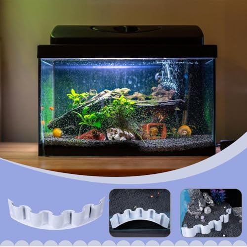 Aquarium Substrate Divider Fish Tank Sand Screen Substrate Fence | Water Plant Fish Tank Bottom Fence, Separate Gravel in Aquarium or Terrarium - color: Style B