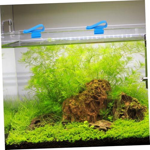 Abaodam 6pcs Aquarium Water Pipe Fixing Clips Robust Hose Clamps for Fish Tank Easy to Install Plastic Accessories for Water Pipe Connection - color: Blue