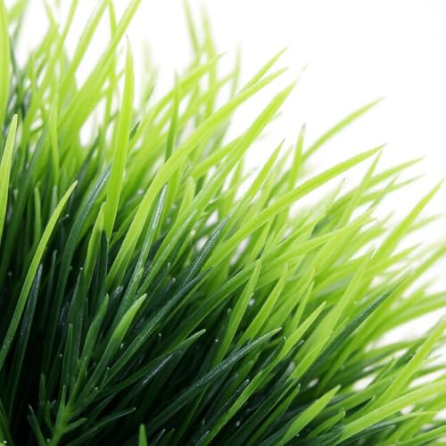 2 Pack Aquarium Plants Decorations Plastic Realistic Fish Tank Plants with Weighted Waterscape Fish Hides Mini Grass Set