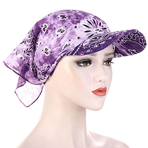 Generic Head Scarves For Cancer Patients Women Women Hijab Underscarf Head Coverings For Women Chemo Headwear For Women Hat, A-purple