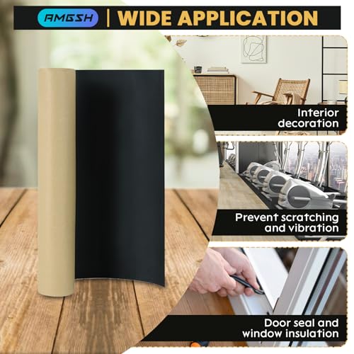 1/8”T X 12”W X 24”L Sponge Neoprene with Adhesive Foam Rubber Sheet | Padding Gaskets,Crafts for Weather proofing or Stripping DIY Gasket or Sealing Material - size: 1/8” Thick X 12” Wide X 24” Long