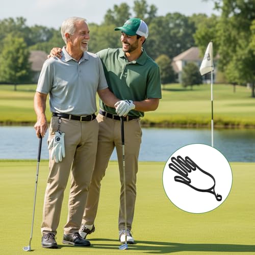 2-Pack Golf Glove Stretcher and Dryer, Glove Shaper Holder Hanger Keeper for Golf Bag Universal Gloves Support Frame