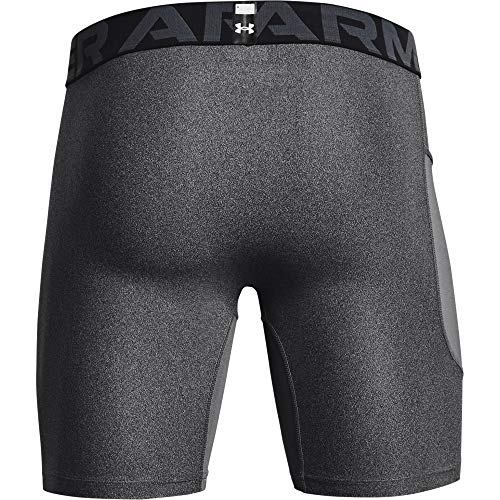 Under Armour Men's Armour Heatgear Compression Shorts - color: Carbon Heather (090)/Black, size: Medium