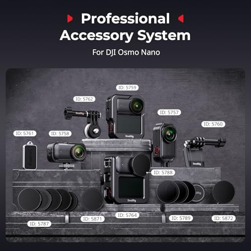 SmallRig Nano Filter Kit Only for DJI Osmo Nano, Includes CPL Polarizing Filter, ND16, ND32, and ND64 Filters - style: CPL & ND Kit