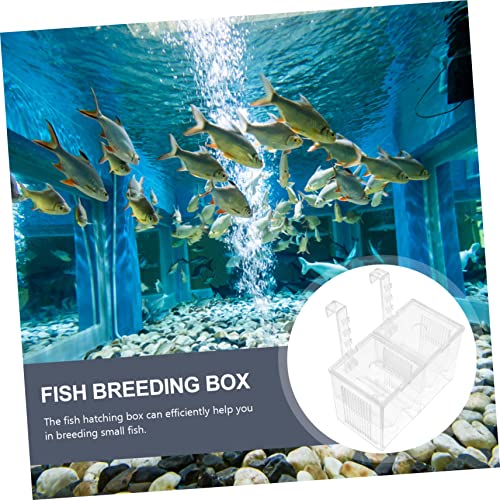 Happyyami Fish Tank Breeding Isolation Box Hatchery Incubator for Betta Fish and Guppy Fry Easy Observation Prevents Secure Nursery for Newborns