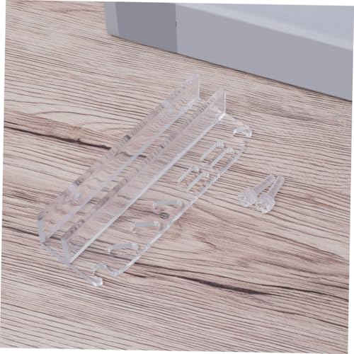 Acrylic Storage Rack for Aquarium Water Plant Tools Transparent Design for Easy Organization for Scissors Tweezers and Scrapers Compact Landscape Equipment