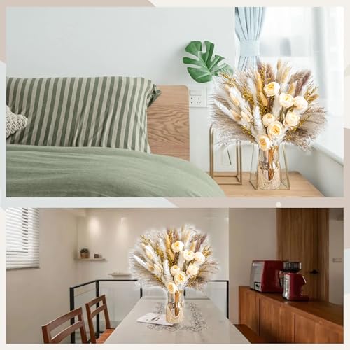 Boho Decor Bouquet - Artificial Flowers and Pampas Grass Decor kit