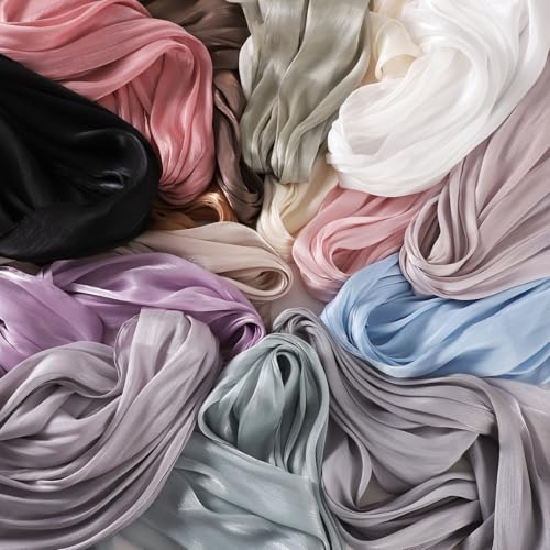 SUNDSGT Hijab Scarf for Women Silk Feeling Hijabs for Women Muslim Lightweight - color: Orange