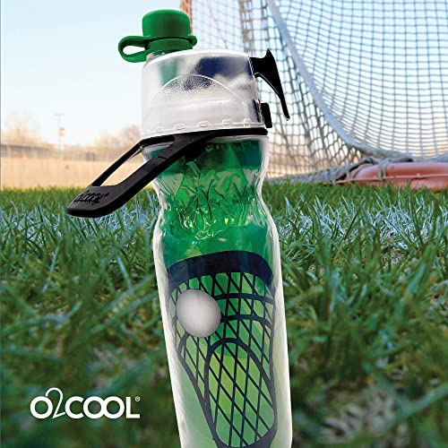 O2COOL Mist N Sip 20 oz Misting Reusable Sports Water Bottle Lacrosse - color: Lacrosse, style: 1 Pack