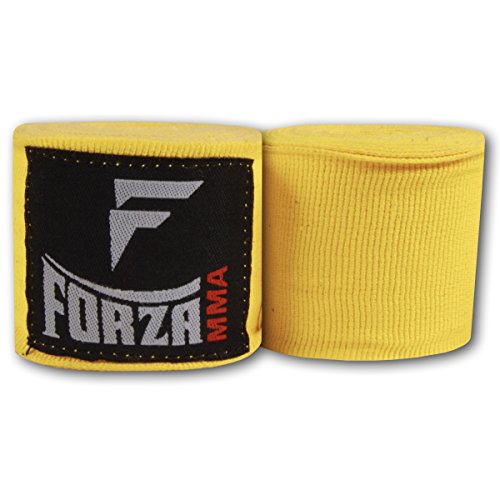 Forza Sports 120" Mexican Style Boxing and MMA Handwraps - color: Yellow