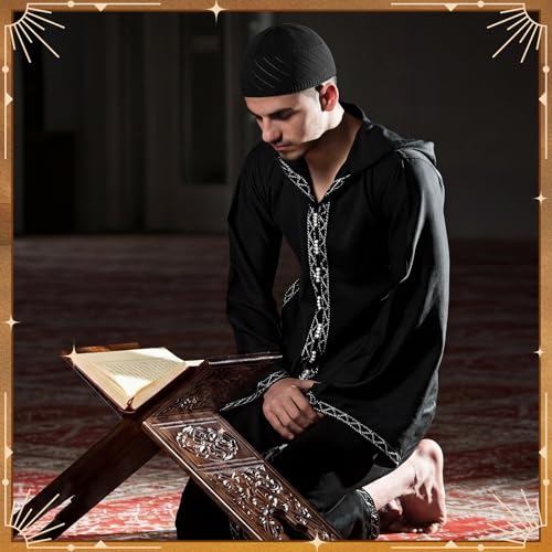Boyiee Kufi Hat for Men - color: Black, style: Solid Classic