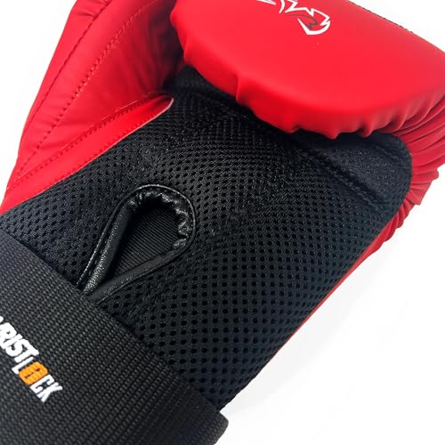 RIVAL Boxing RB1 Ultra Bag Gloves, 20th Anniversary Edition, High-Density Multi-Layered Padding and Signature Wrist Lock Strapping System - color: Red, size: Medium