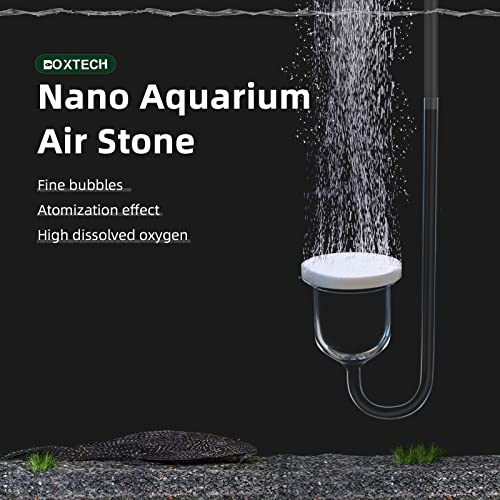 Aquarium Air Stone, Fish Tank Bubble Diffuser High Dissolved Oxygen Airstones for Air Pump Accessoriess with 1 Check Valve, 2 Suction Cup for Aquarium Pond Hydroponic - size: 1 inch