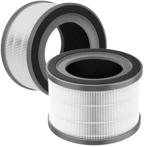 2 Pack Vista 200 Replacement Filt-er for LEVOIT Vista 200 Air Purifi-er | 3-in-1 Multi-layer Main Filt-er Replacement, Fit Part No.Vista 200-RF