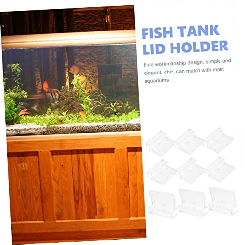 GALPADA 16pcs Aquarium Lid Support Clips Fish Tank Cover Holders for Sturdy Acrylic Brackets to Prevent Fish from Jumping for Open Aquariums and Tanks