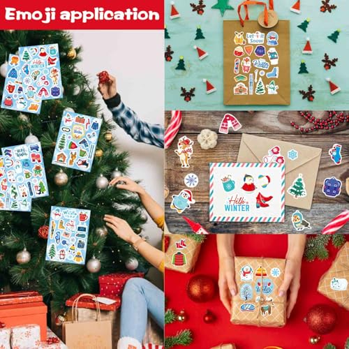 564 PCS Winter Stickers for Kids, Christmas Themed Holiday Stickers - style: Winter