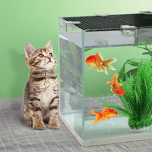 6 Pieces Fish Aquarium Anti-Escape Net Clip Glass Acrylic Holder Bracket Tools for Aquarium Fish Anti-Escape Tool