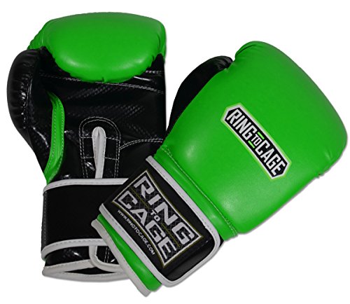 Gym Training Stand-Up Boxing Gloves - color: Neon Green, size: Regular weighs 12oz