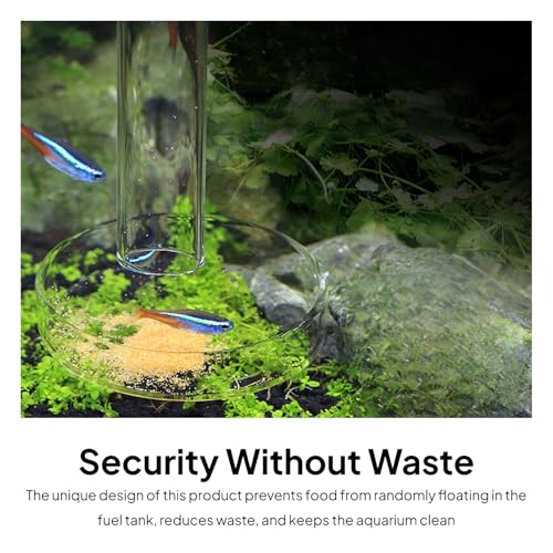 Aquarium Feeder Tube Multiuse Easy Installation Clear Feeding Tube Shrimp Feeder for Reptiles Turtle Home, 45cm