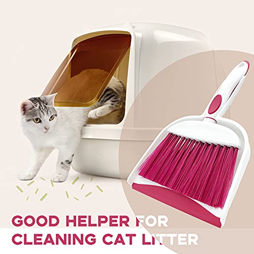 Small Broom and Dustpan Set, Small Dustpan and Brush Set, Mini Dust pan and Brush, Hand Broom and dust pan, Mini dustpans are Ideal for Cleaning Little Areas Like desks, Kitchens, pet Rooms. (2 Set) - size: 2pcs
