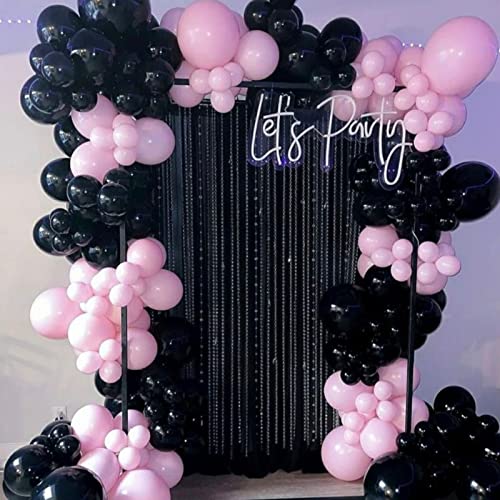 Voircoloria 130pcs Black Balloons Garland Arch Kit, 18 12 10 5 Inch - color: 04 Black, size: 5/10/12/18 inch - 130pcs