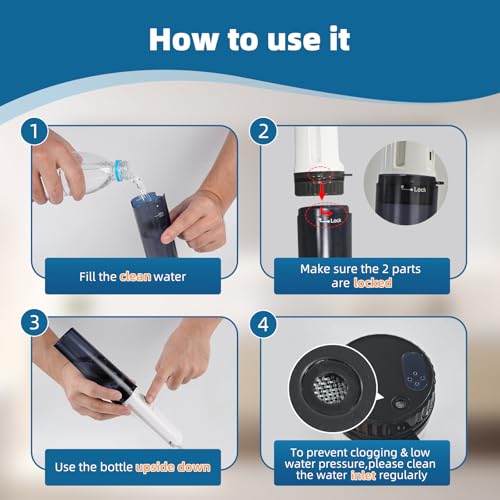 Hibbent Portable Bidet for Travel, High Pressure Handheld Electric Sprayer, Rechargeable Travel Bidet for Women & Men, Personal Hygiene Cleaning, Soothing Postpartum Care, Black - color: Black