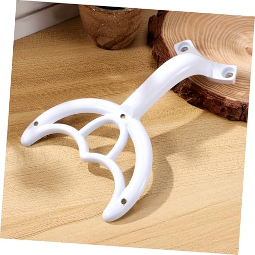 STOBOK Ceiling Fan Blade Arm Replacement Universal White Metal Fan Blade Support Rod Bracket Parts Repair Easy Installation