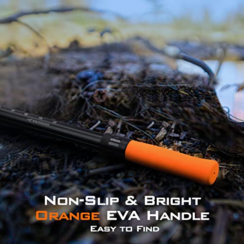 KastKing Brutus Fishing Landing Net with Extendable Handle | UP to 31in/45in/75in, Silicone & PVC Mesh, Lightweight Aluminum Frame, Non-Slip EVA Handle, Holds up to 44lbs - size: 75" Total Length(extendable), style: Silicone Net