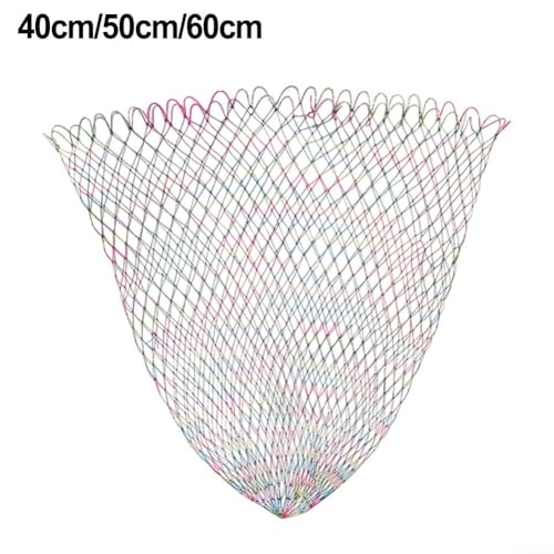FABULETTA Fishing Landing Net Replacement for Carp, Lightweight Nylon Mesh Net with 2cm Large Holes, High Strength up to 75kg Load, Nine-Wire Braid Design for
