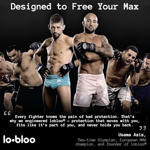 lobloo MMA Cup – Engineered Performance Protection for Mixed & Standing Martial Arts | Slim Lock Fit, Ultra-Durable Defense | Made in Sweden - style: Kids Size 7-12yrs