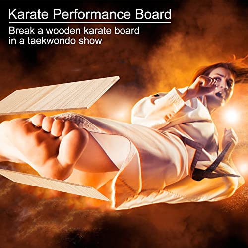 OLYCRAFT 10 Sheets Taekwondo Breaking Boards 4~5mm Wooden Karate Breaking Boards Punching Wood Boards Wooden Kick Board Training Accessory for Karate Practice Performing 11.7x7.9 Inch - size: 4~5mm