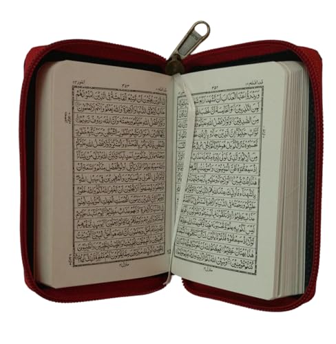 Pocket-Size Arabic Quran with , Zipper Case, 4.5 x 6.5 inches IndoPak script