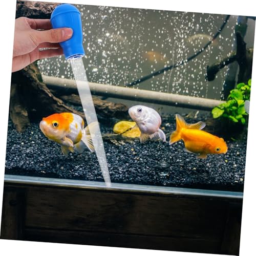Mipcase Manual Aquarium Suction Extender Fish Tank Tool with Pipette for Tank Maintenance
