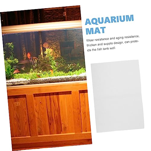 GALPADA Thickened Aquarium Bottom Mat Non- Fish Tank Cushion Pad for Shock Absorption and Heat Insulation Fish Tank Mat for Home Use - color: White